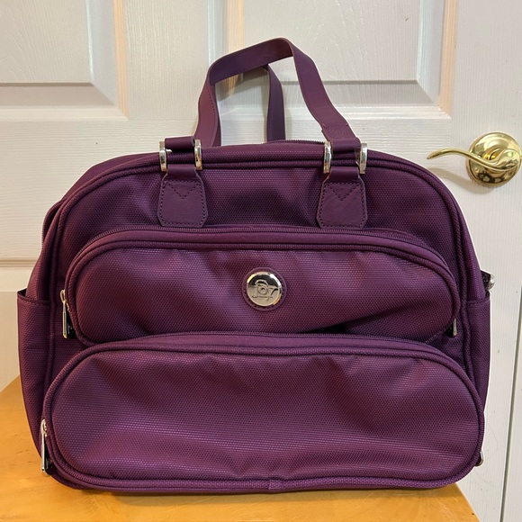 Joy Mangano purple travel bag NWOT - Picture 1 of 8
